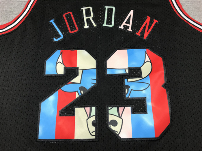 Mitchell&ness 1997-98 Chicago Bulls 23 JORDAN Basketball Shirt Black NBA Jersey