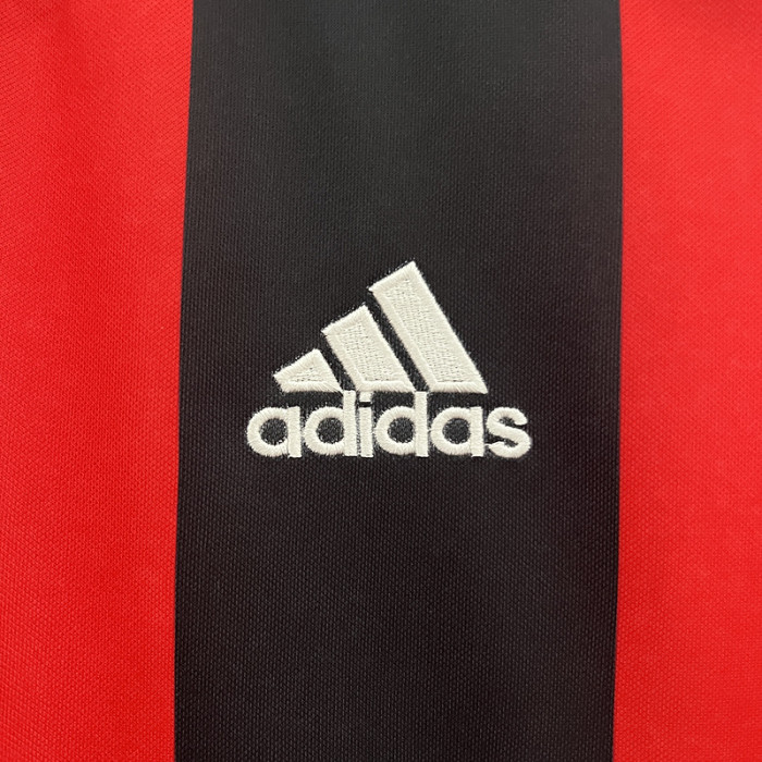 with UCL Patch Retro Jersey 2000-2001 AC Milan Home Soccer Jersey AC Vintage Football Shirt