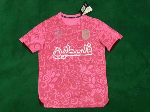 Fan Version 2024 Palestine Pink Soccer Jersey FC Palestina Football Shirt
