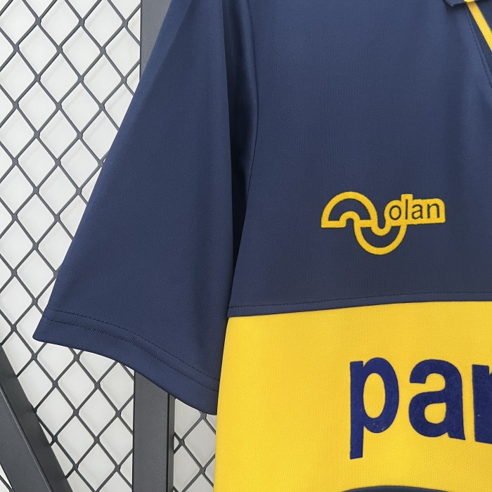 Retro Jersey 1994-1995 Boca Juniors Home Soccer Jersey Vintage Football Shirt