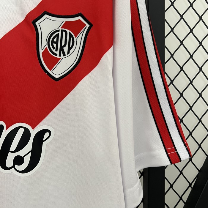 Retro Jersey 1998-1999 River Plate Home Soccer Jersey Vintage Football Shirt