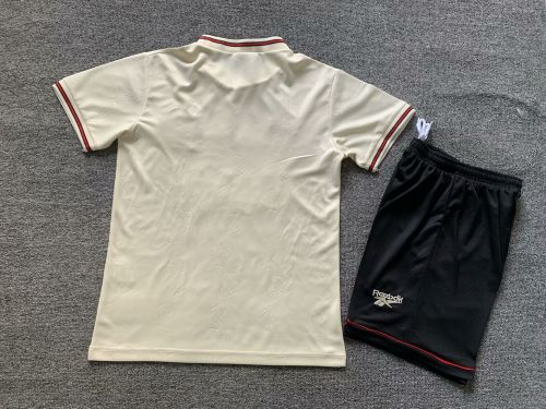 Retro Youth Uniform Kids Kit 1996-1997 Liverpool Away Soccer Jersey Shorts Vintage Child Football Set