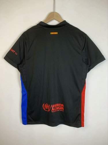 Barca Camisetas de Futbol Fan Version 2024-2025 Barcelona Away Black Soccer Jersey