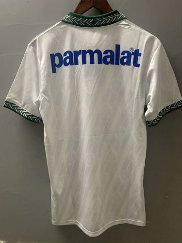 Retro Jersey 1994-1995 Palmeiras Away White Soccer Jersey Vintage Football Shirt