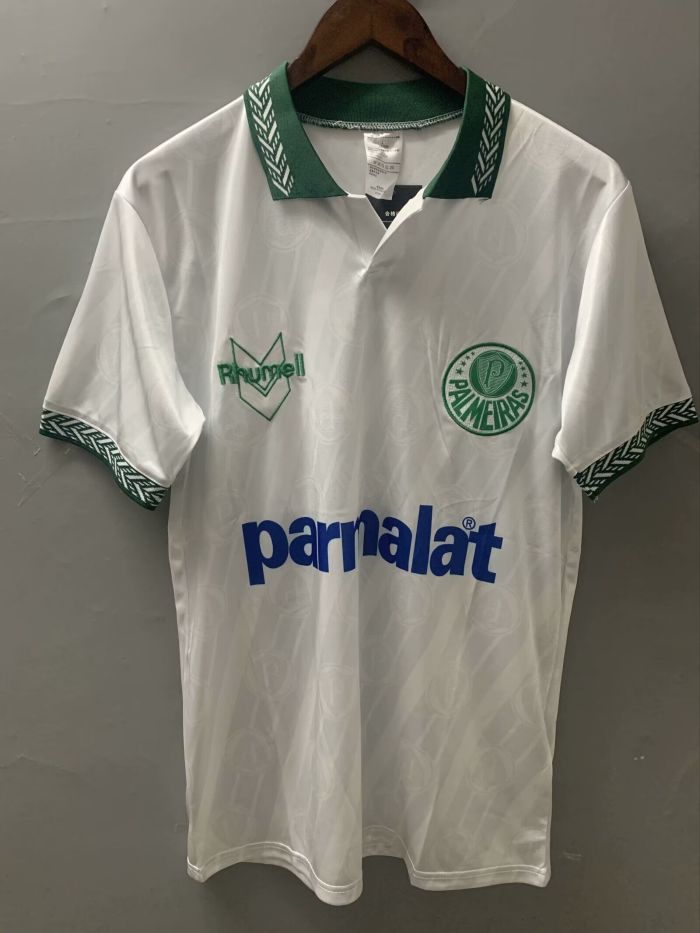 Retro Jersey 1994-1995 Palmeiras Away White Soccer Jersey Vintage Football Shirt