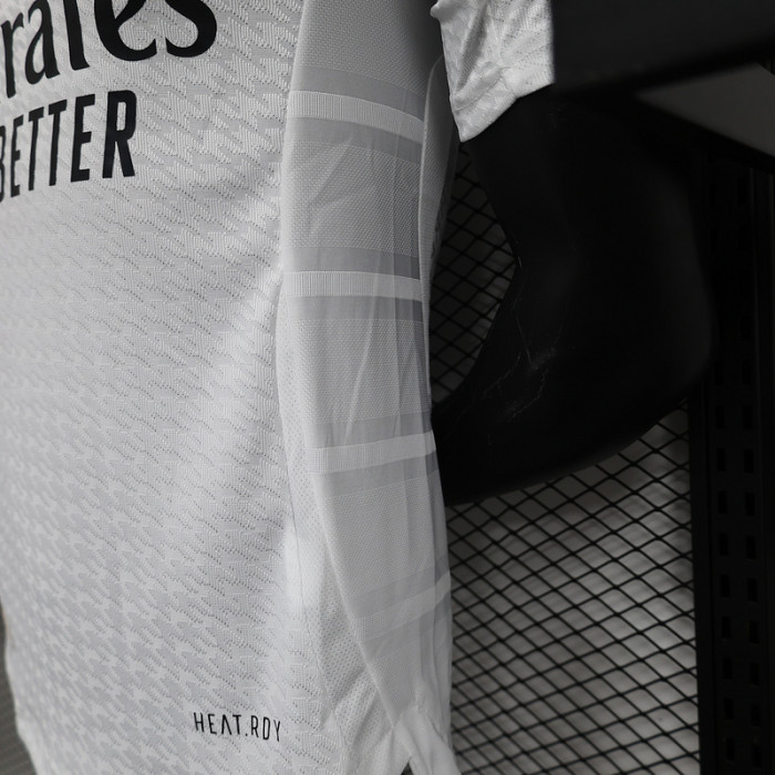 with HP+UCL 15 Starball Patch Player Version 2024-2025 Real Madrid Home Soccer Jersey Real Football Shirt