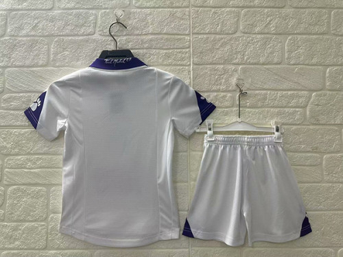 Retro Youth Uniform Kids Kit 1997-1998 Real Madrid Home Soccer Jersey Shorts Child Football Set