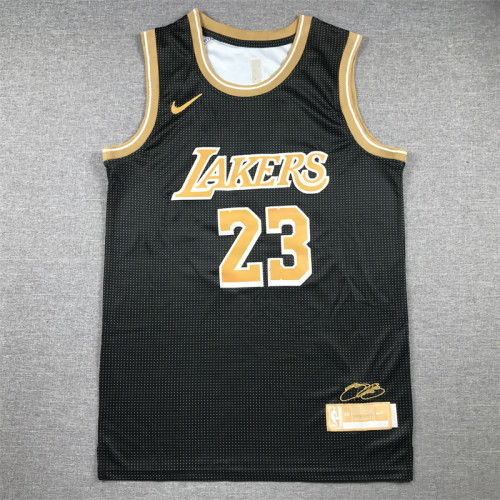 Featured Edition Los Angeles Lakers 23 JAMES Black NBA Jersey Basketball Shirt