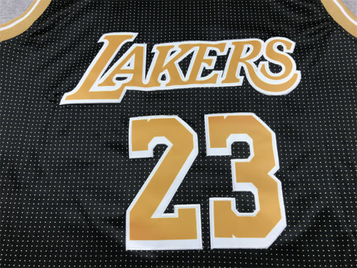 Featured Edition Los Angeles Lakers 23 JAMES Black NBA Jersey Basketball Shirt