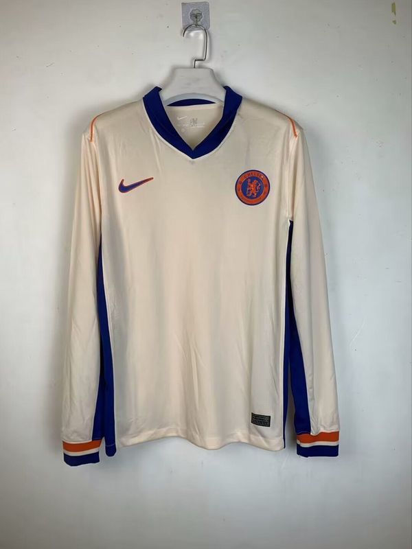 Long Sleeve 2024-2025 Chelsea Away Soccer Jersey Football Shirt