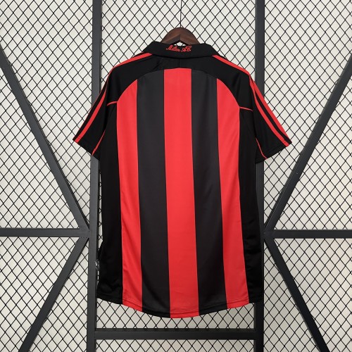 Retro Jersey 2001-2002 AC Milan Home Soccer Jersey AC Vintage Football Shirt