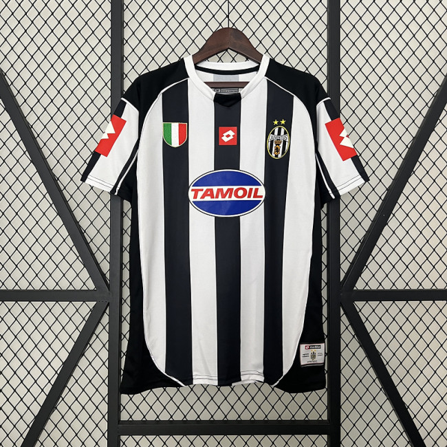 Retro Jersey 2002-2003 Juventus Home Soccer Jersey Vintage Football Shirt
