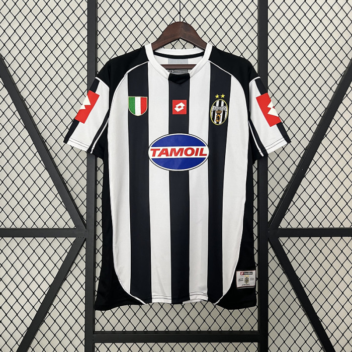 Retro Jersey 2002-2003 Juventus Home Soccer Jersey Vintage Football Shirt