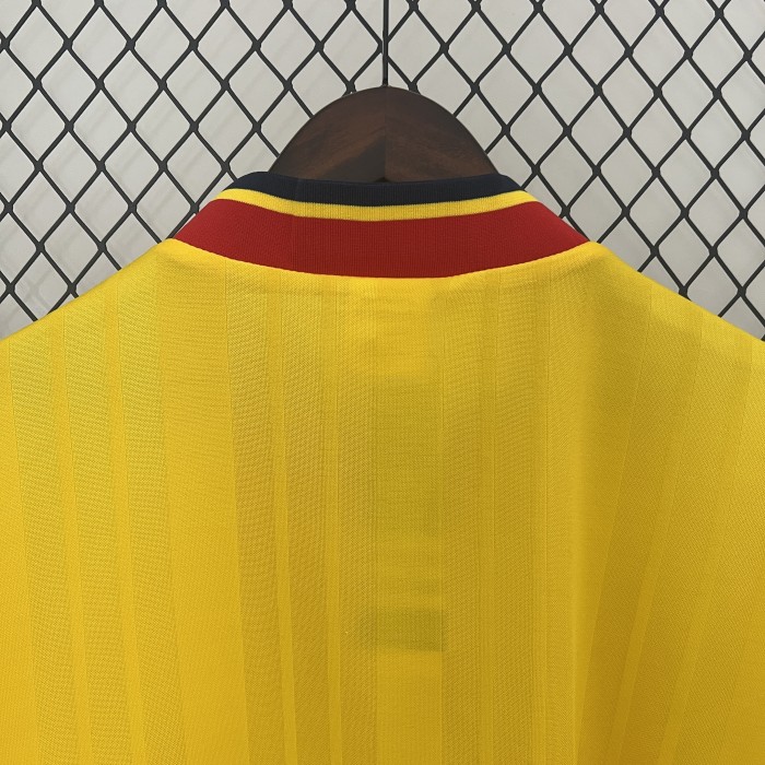 Retro Jersey 1993-1994 Arsenal Away Yellow Soccer Jersey Vintage Football Shirt