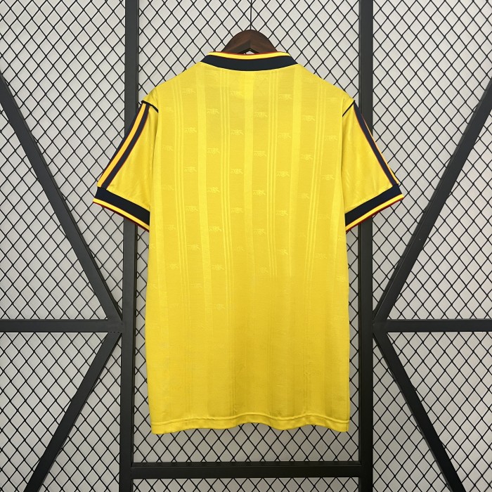 Retro Jersey Arsenal 1986-1988 Away Yellow Soccer Jersey
