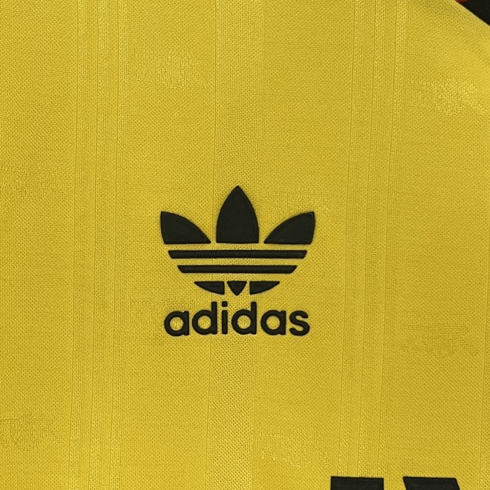 Retro Jersey Arsenal 1986-1988 Away Yellow Soccer Jersey