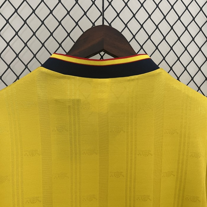 Retro Jersey Arsenal 1986-1988 Away Yellow Soccer Jersey