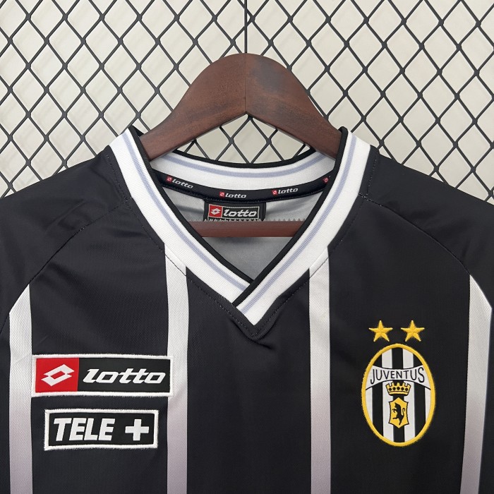 Retro Jersey 2000-2001 Juventus Black Soccer Training Jersey Vintage Football Shirt