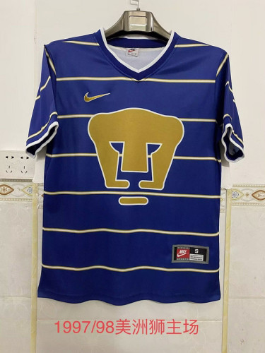 Retro Jersey 1997-1998 Pumas Home Soccer Jersey Vintage Football Shirt