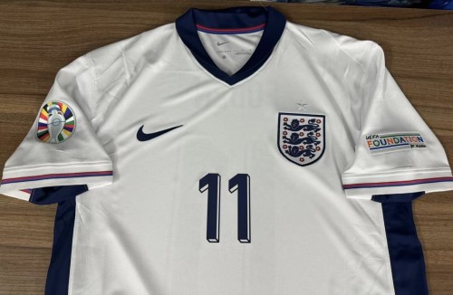 with Euro 2024 Patch Fan Version 2024 England FODEN 11 Home Soccer Jersey Football Shirt