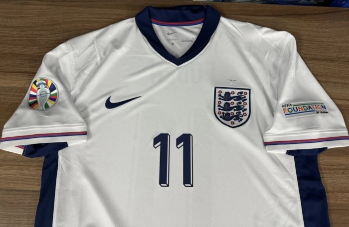 with Euro 2024 Patch Fan Version 2024 England FODEN 11 Home Soccer Jersey Football Shirt