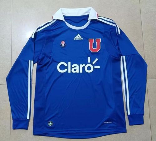 Long Sleeve Retro Jersey 2011 Universidad de Chile Home Soccer Jersey
