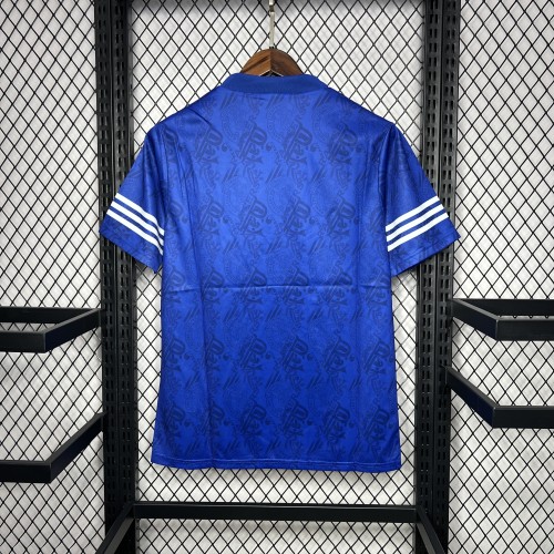 Retro Jersey 1994-1996 Rangers Home Soccer Jersey Vintage Football Shirt