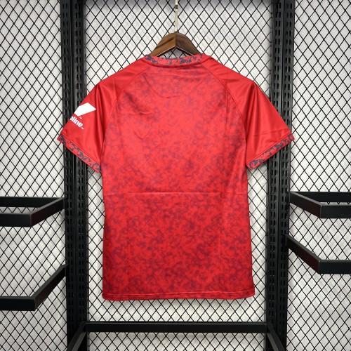 Fans Version 2024-2025 Sevilla Away Red Soccer Jersey Football Shirt