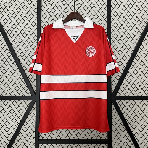Retro Jersey 1988 Denmark Home Soccer Jersey Vintage Football Shirt