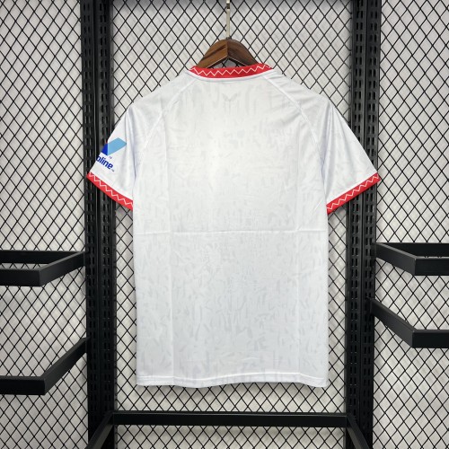 Fans Version 2024-2025 Sevilla Home Soccer Jersey Football Shirt