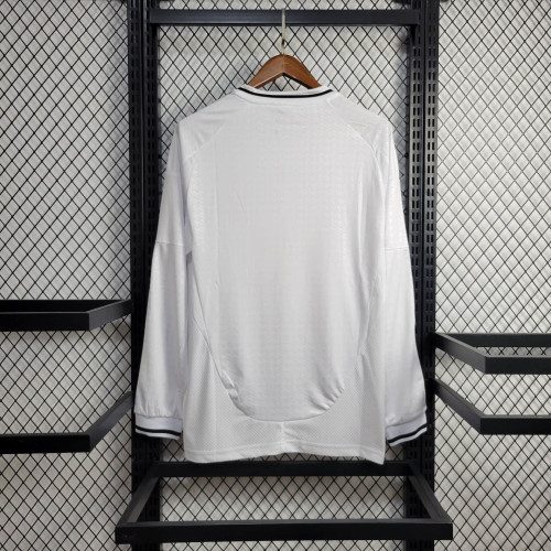 Long Sleeve Fan Version 2024-2025 Real Madrid Home Soccer Jersey Real Football Shirt