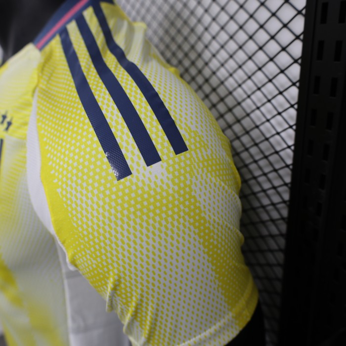 Maillot Juve Shirt Player Version 2024-2025 Juventus Away Yellow Soccer Jersey Football Shirt