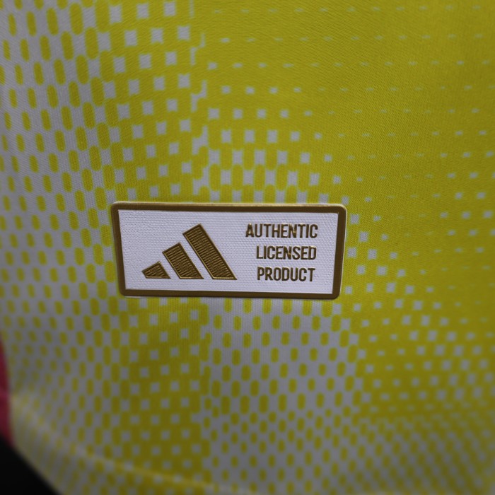 Maillot Juve Shirt Player Version 2024-2025 Juventus Away Yellow Soccer Jersey Football Shirt