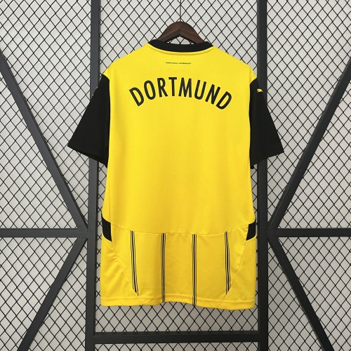 Fan Version 2024-2025 Borussia Dortmund Home Soccer Jersey BVB Football Shirt