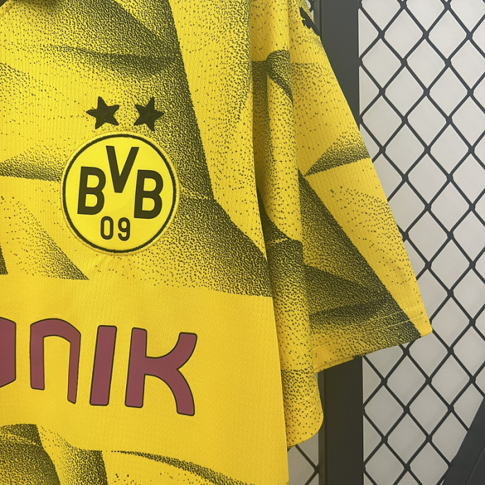 BVB Football Shirt Fans Version 2023-2024 Borussia Dortmund Third Away Yellow Soccer Jersey