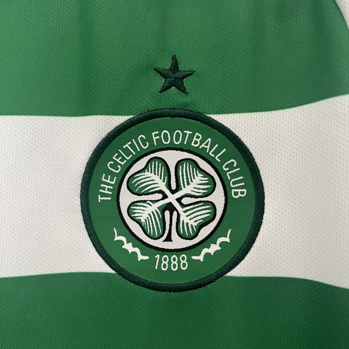 Fan Version 2024-2025 Celtic Home Soccer Jersey Football Shirt