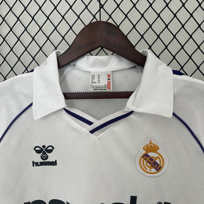 Retro Jersey 1988 Real Madrid Home Soccer Jersey Vintage Football Shirt