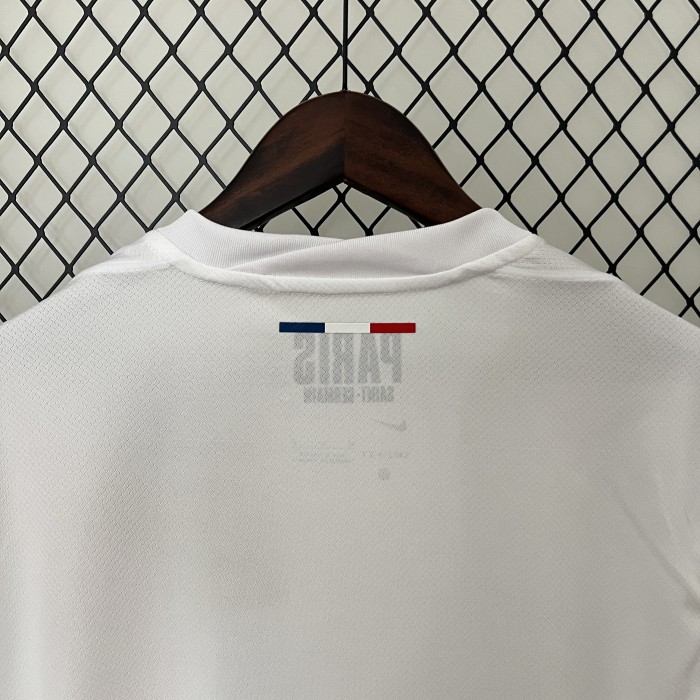 Fan Version 2024-2025 PSG Away White Soccer Jersey Paris Football Maillot