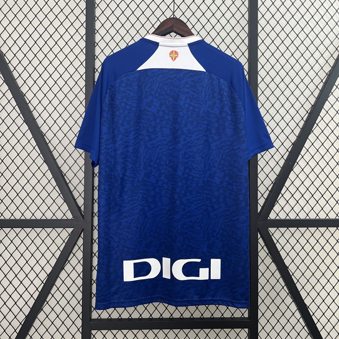 Fan Version 2024-2025 Athletic Bilbao Away Blue Soccer Jersey Football Shirt