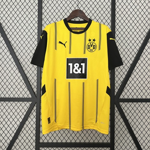 Fan Version 2024-2025 Borussia Dortmund Home Soccer Jersey BVB Football Shirt