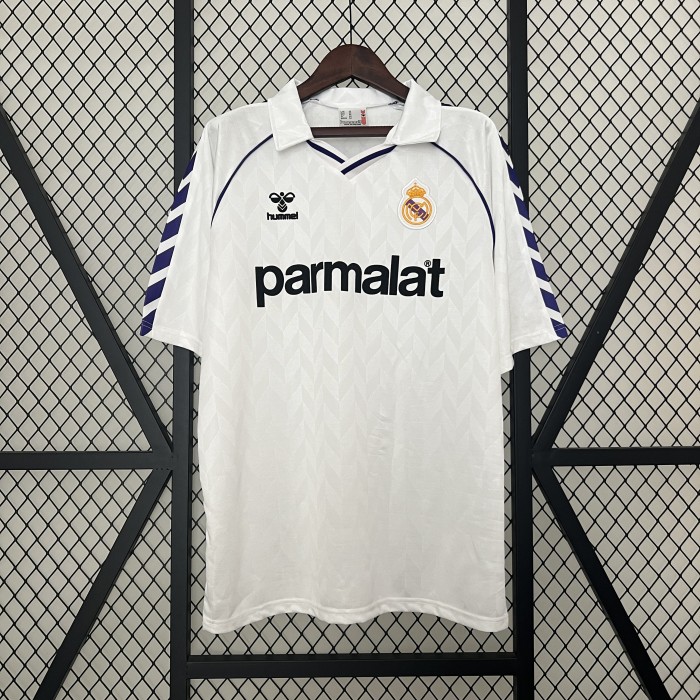 Retro Jersey 1988 Real Madrid Home Soccer Jersey Vintage Football Shirt