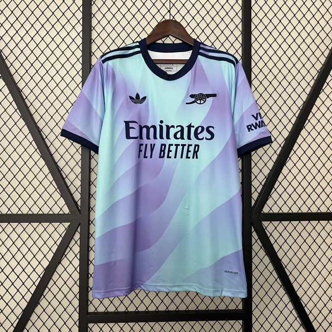 Fan Version Arsenal 2024-2025 Third Away Soccer Jersey Football Shirt