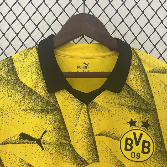 BVB Football Shirt Fans Version 2023-2024 Borussia Dortmund Third Away Yellow Soccer Jersey