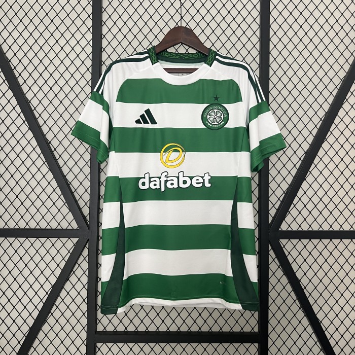 Fan Version 2024-2025 Celtic Home Soccer Jersey Football Shirt