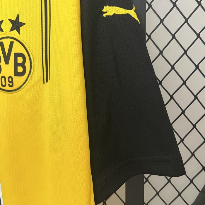 Fan Version 2024-2025 Borussia Dortmund Home Soccer Jersey BVB Football Shirt