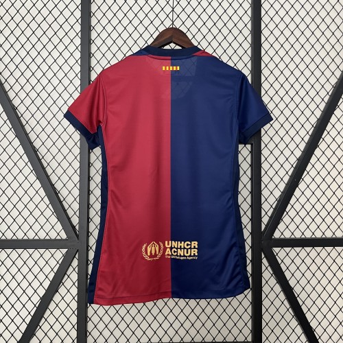 Women 2024-2025 Barcelona Home Soccer Jersey Girl Football Shirt