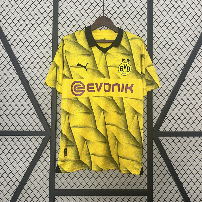 BVB Football Shirt Fans Version 2023-2024 Borussia Dortmund Third Away Yellow Soccer Jersey