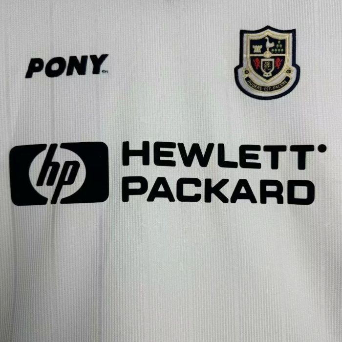 Long Sleeve Retro Jersey 1997-1999 TOT Home Soccer Jersey Spurs Football Shirt