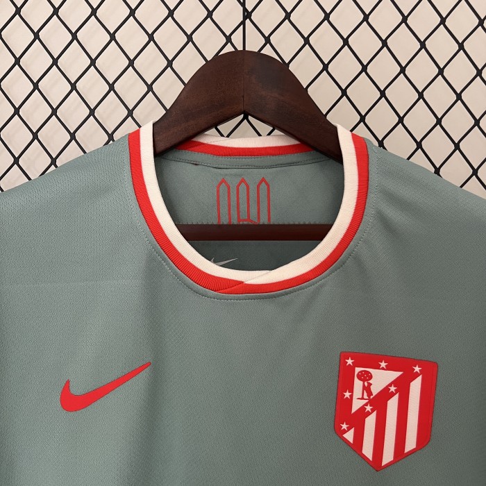 Fan Version 2024-2025 Atletico Madrid Away Green Soccer Jersey Football Shirt