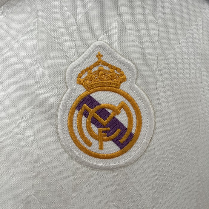 Retro Jersey 1988 Real Madrid Home Soccer Jersey Vintage Football Shirt